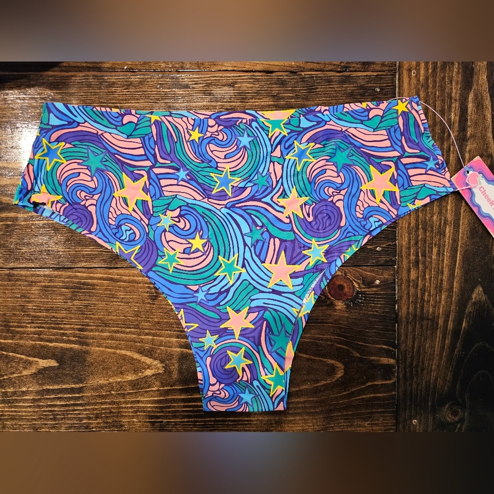 Cheek Boss No Show Cheekies panties - size XL. Color - Star Swirl